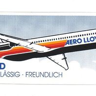 Drei Aufkleber Aero Lloyd - 80er Jahre - selten - Airline Sticker