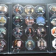 Star Wars - Cosmic Shells Album, mit allen 36 Normalen Karten.