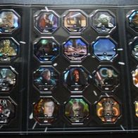Star Wars - Cosmic Shells Album, mit allen 36 Glitzer Karten.