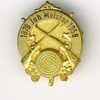 Schützen Meister 1958 Brosche Abzeichen Badge :