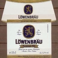 Bieretikett Löwenbräu München Bayern