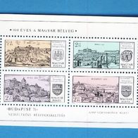 Ungarn 1971 Briefmarkenausstellung Budapest 71 Block 79 Postfrisch