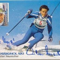 Christian Neureuther Skirennen Autogrammkarte Ansichtskarte Postkarte