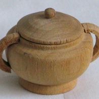 Miniatur Suppenschüssel aus Holz für den Setzkasten