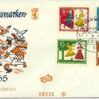 Berlin (West) FDC Mi. Nr. 266 - 269 (3) Wohlfahrt 1965 - Märchen der Gebrüder Grimm <