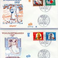 Berlin (West) FDC Mi. Nr. 310 -313 (1) Wohlfahrt 1967- Märchen d. Gebrüder Grimm <
