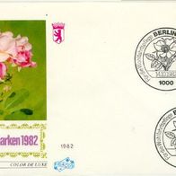 Berlin (West) FDC Mi. Nr. 680 (3) Wohlfahrt 1982: Gartenrosen <