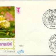 Berlin (West) FDC Mi. Nr. 681 (2) Wohlfahrt 1982: Gartenrosen <