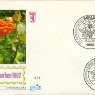 Berlin (West) FDC Mi. Nr. 682 (2) Wohlfahrt 1982: Gartenrosen <