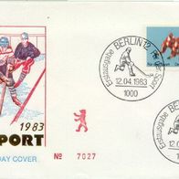 Berlin (West) FDC Mi. Nr. 699 (1) Sporthilfe 1983 <