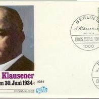 Berlin (West) FDC Mi. Nr. 719 (1) Dr. Erich Klausener, kath. Kirchenpolitiker <