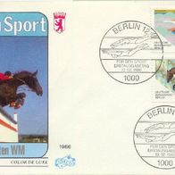 Berlin (West) FDC Mi. Nr. 751 + 752 (1) Sporthilfe 1986 <