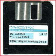 Diskette - Dawicontrol (2) - DC-133 Raid - Version 1.1.0.9 SiICfg