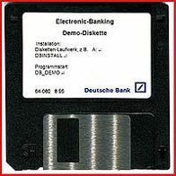 Diskette - Deutsche Bank - Electronik-Banking - Demo-Diskette