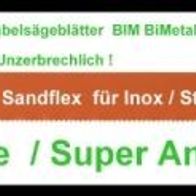 INOX Eisen Säbelsägeblatt 5er Pack Sandflex BIM BiMetall 150mm 14 ZPZ Stahl M 