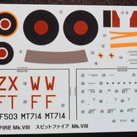 Decal Spitfire MK. VIII 1:48