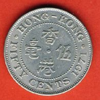 Hong Kong 50 Cents 1971