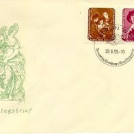 DDR FDC Mi. Nr. 696 + 697 (4) Gemälde der Dresdner Gemäldegalerie <