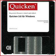 Diskette - Quicken - Installationsdiskette - Version 3.0 für Windows 3.1 - Disk 2