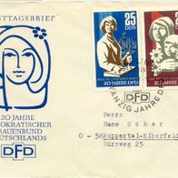 DDR FDC Mi. Nr. 1256 + 1257- 20 Jahre Frauenbund DFD <
