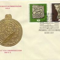 DDR FDC Mi. Nr. 1553 + 1556 (FDC 1) (2) Archäologische Funde <