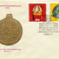 DDR FDC Mi. Nr. 1554 + 1555 (FDC 2) (3) Archäologische Funde <