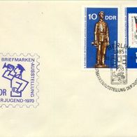 DDR FDC Mi. Nr. 1613 + 1614 (1) Nationale Briefmarkenausstellung der Jugend <