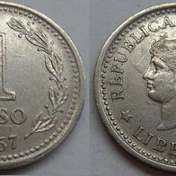 Argentinien 1 Peso 1957 ## Kof