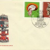 DDR FDC Mi. Nr. 1633 + 1634 (FDC 2) (2) Museum für Völkerkunde <