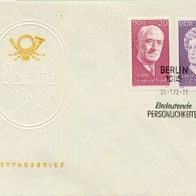 DDR FDC Mi. Nr. 1732 + 1735 (FDC 2) (3) Berühmte Persönlichkeiten <