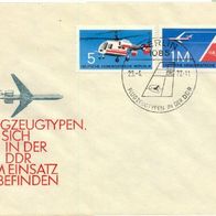 DDR FDC Mi. Nr. 1749 + 1752 (FDC 1) (1) Flugzeuge <