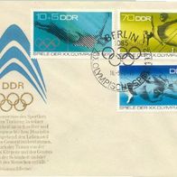 DDR FDC Mi. Nr. 1753 + 1754 + 1758 (FDC 1) (2) Olymp. Sommerspiele 1972 München <