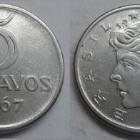 Brasilien 5 Centavos 1967 ## S18