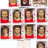 Panini WM 2006 Sticker Polen versch. 55-73