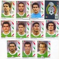 Panini WM 2006 Sticker Mexiko versch.245-262