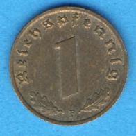 Deutsches Reich 1 Reichspfennig 1937 F