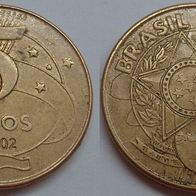 Brasilien 25 Centavos 2002 ## Li4