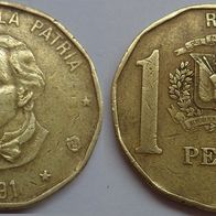 Dominikanische Republik 1 Peso 1991 ## Kof1