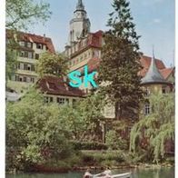 AK Tübingen Uni Hölderlin Turm Stiftskirche 1973