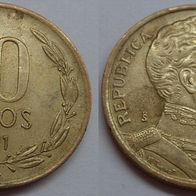 Chile 10 Pesos 1991 ## S11