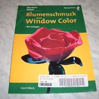 Blumenschmuck aus Window Color mit Vorlagen