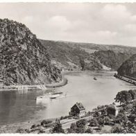 AK St. Goar Rhein Loreley ca. 1956 und Bordstempel