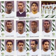 Panini WM 2006 Sticker KSA versch. 588 - 596