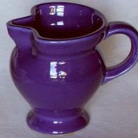 Vase mit Ausgießer, Steingut, dunkelblau