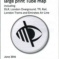London Tube U-Bahn Map Plan Riesenplan 63 x100 cm Dekoobjekt TOPP NEU