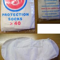 1 Paar weiße Einwegsocken <40 Protection Socks Originalverpackt OP Socken