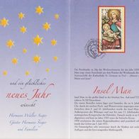 2005 Isle of Man - Weihnachtsbriefmarke in Grußkarte