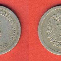 Kaiserreich 5 Pfennig 1889 A
