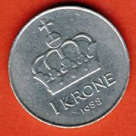 Norwegen 1 Krone 1988