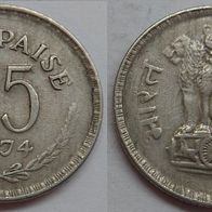 Indien 25 Paise 1974 (Calcutta) ## Li3